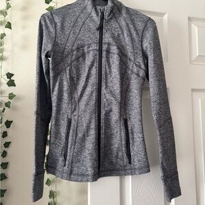 Lululemon Athletica Gray Performance Jacket with Thumbholes